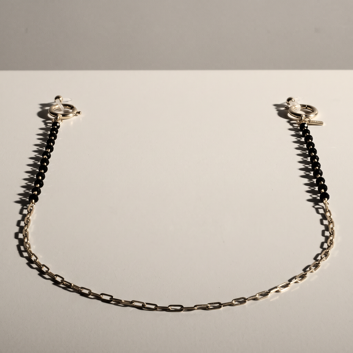 Gold Eyewear Chain | Black - Vint & York